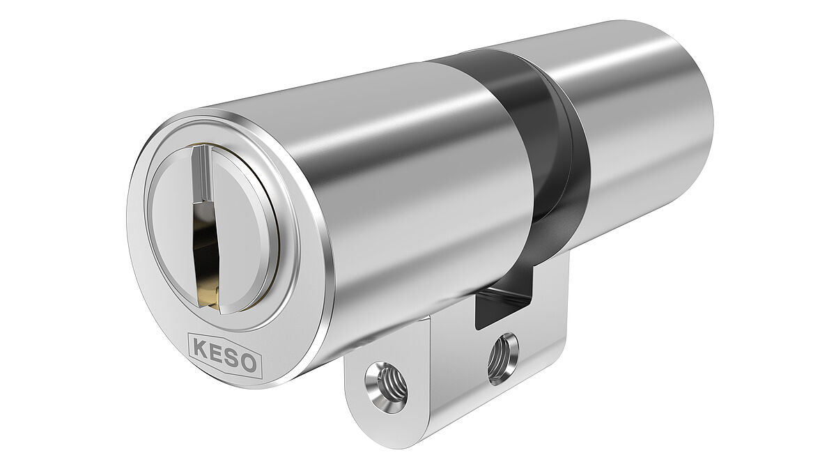 Qu'il s'agisse d’un cylindre profilé rond européen ou suisse dans les portes, les profils de cylindre basés sur la technologie d’insert de la solution de fermeture KESO 9000 Ω 2  peuvent être combinés et adaptés sans problème.