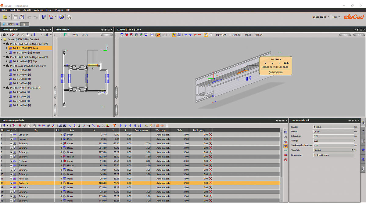 Interface de programmation EluCad. 