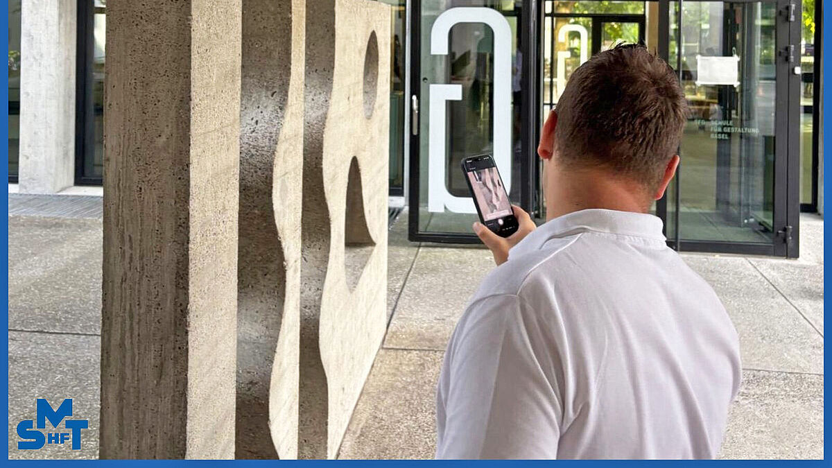 Erfassung von geschwungenen Formen mithilfe des Smartphones.