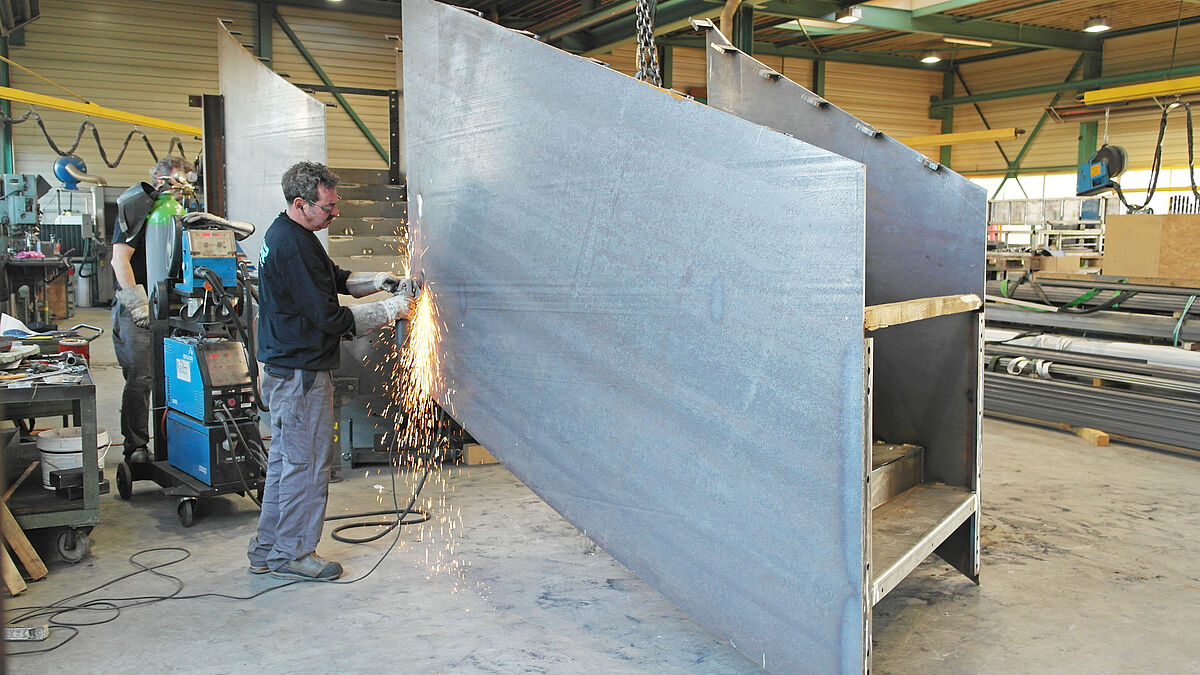 La production dans l’usine de Blaser Metallbau AG a respecté les principales Lean.