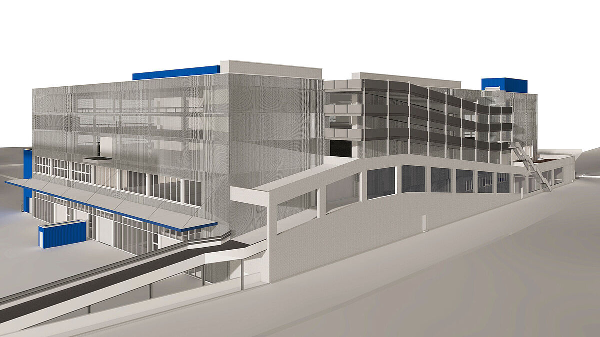 Visualisierung: Das Neuwagenaufbereitungscenter der Emil Frey AG in Safenwil.