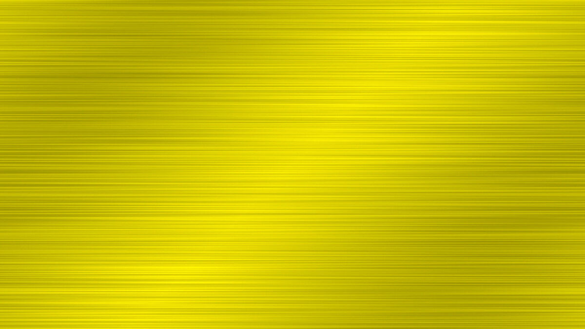 Tôle d’aluminium anodisée « jaune » brossée.