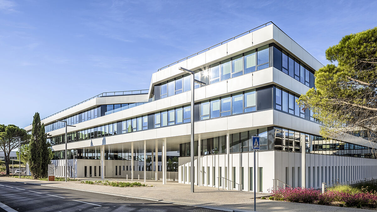 Nouveaux bureaux d’Orange à Montpellier. Promoteur : COVIViO. Architecte : Cabinet Brénac – Gonzalez.