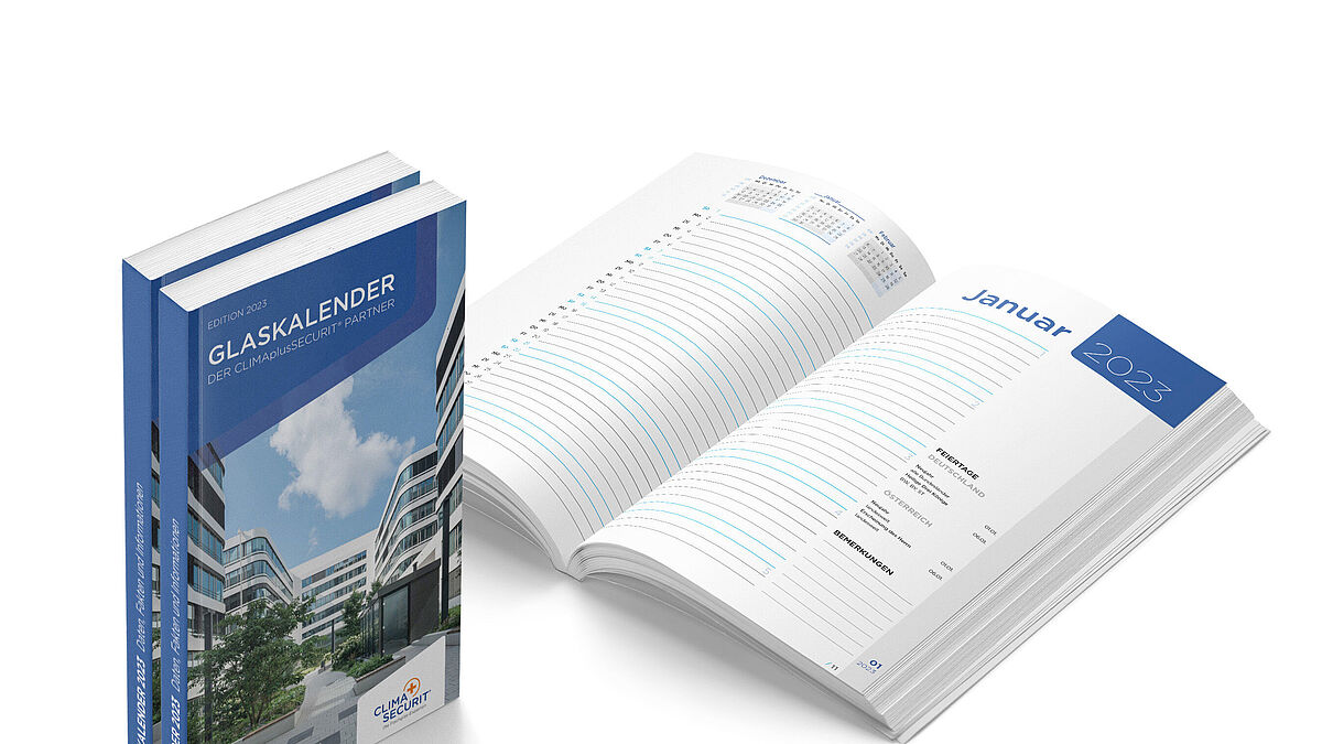 Geballtes Wissen – handlich und kompakt: Der CSP-Glaskalender 2023 ist das ideale Nachschlagewerk für Architekten, Planer und Verarbeiter.