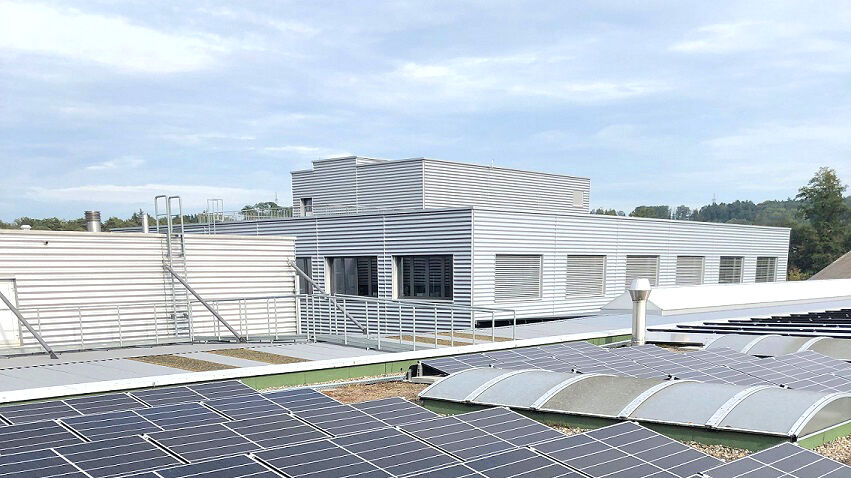 L’installation photovoltaïque du centre de formation d’Aarberg.