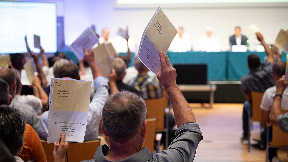 Les délégués ont donné la décharge aux organes compétents. 