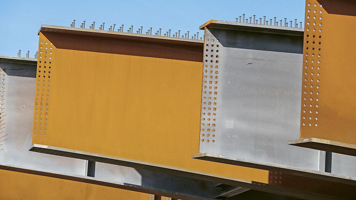 Acier résistant à la corrosion atmosphérique fabriqué par Cleveland Bridge. Photo : Cleveland Bridge