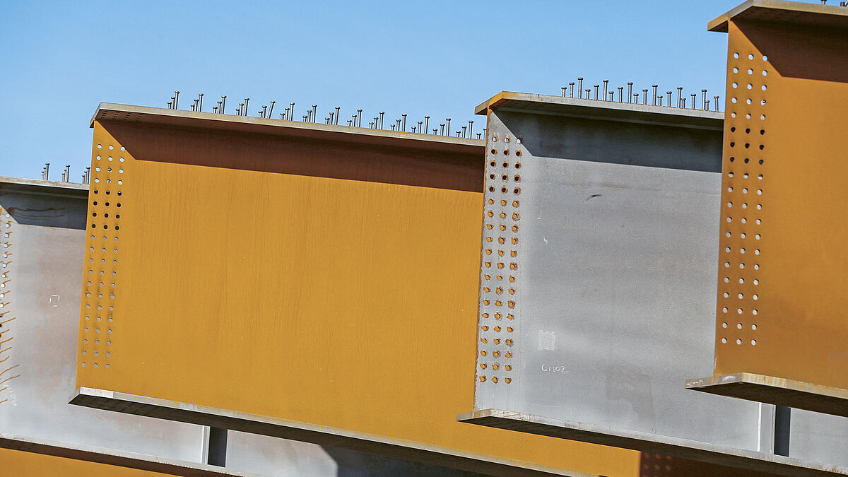 Bei Cleveland Bridge hergestellter wetterfester Stahl. Bild: Cleveland Bridge