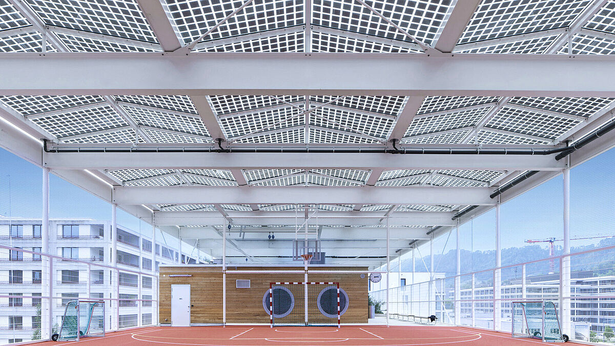 Toit-terrasse polyvalent au sens propre du terme.