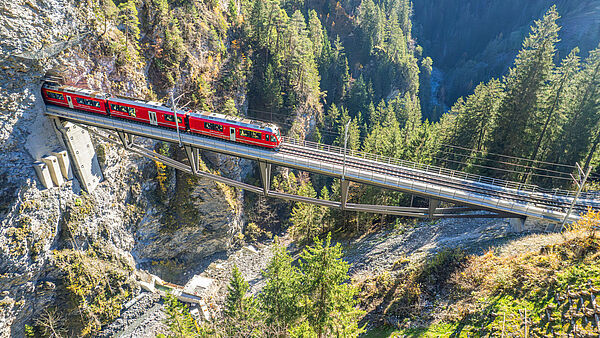 Remplacement du viaduc de Castiel des RhB, Coire