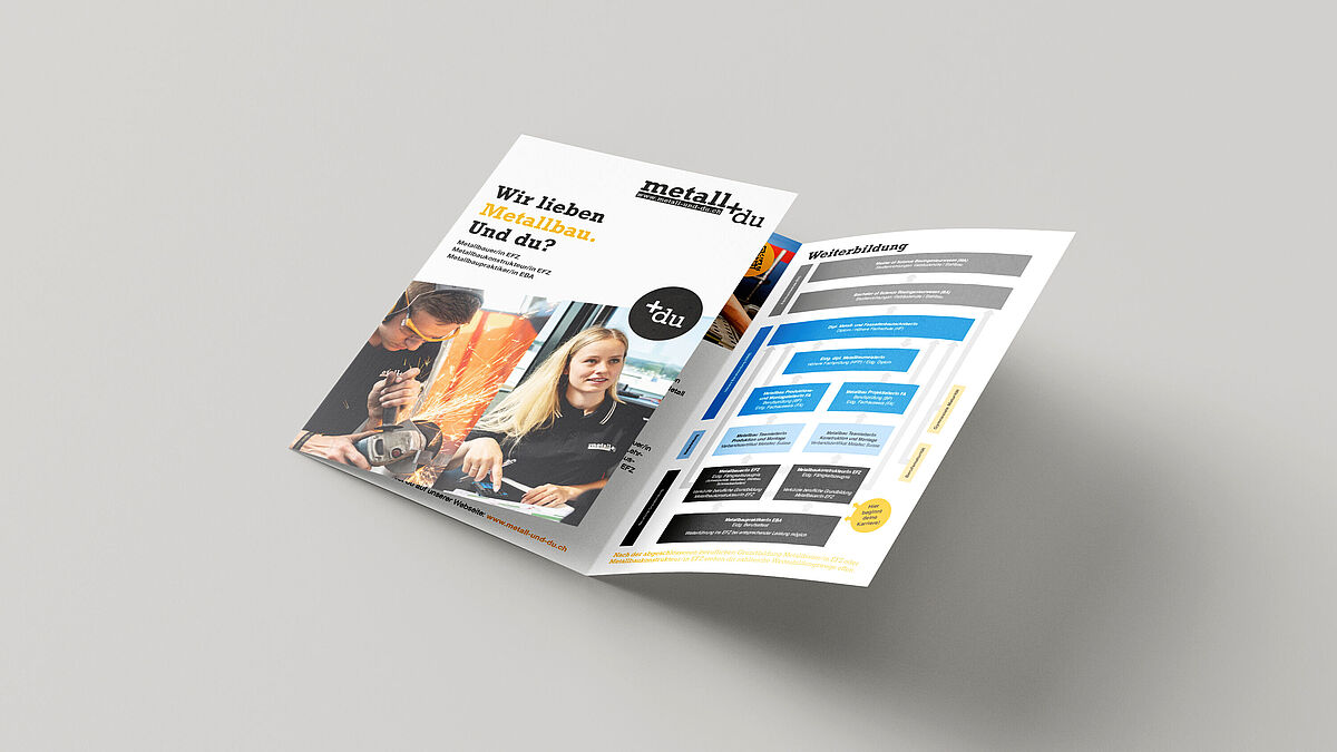 Unternehmen können über die Kampagne kostenloses Messematerial wie z. B. diesen übersichtlichen Flyer bestellen.