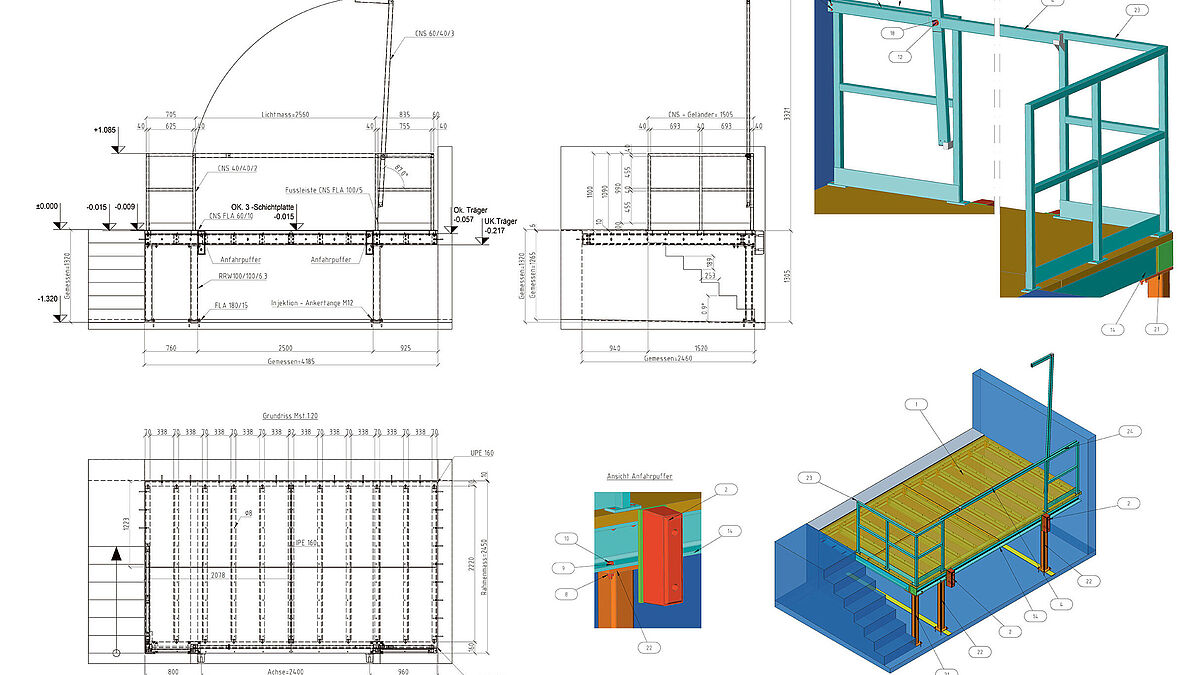 Die freie Modellierung von 3D-Volumenkörpern ermöglicht die schnelle Erstellung aller Bauteile.