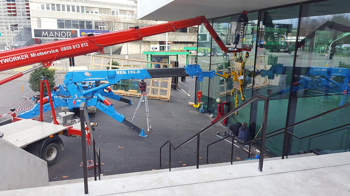 Déploiement en 2019 à la Halle Saint-Jacques de Bâle, avec VSGU 1600 et MRK 195.0.