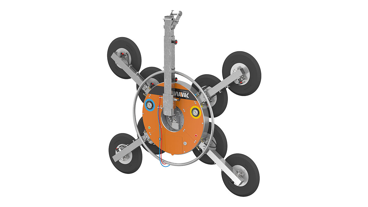 Der Glassauger GBX 800: Zusätzliche Akkus halfen die Mehrleistung zu bewältigen.