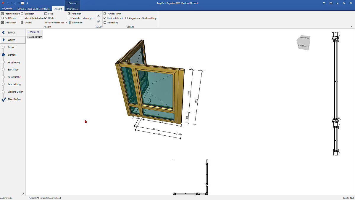 Mit Logikal 12 erreichen die 3D-Darstellungen eine ganz neue Dimension. 