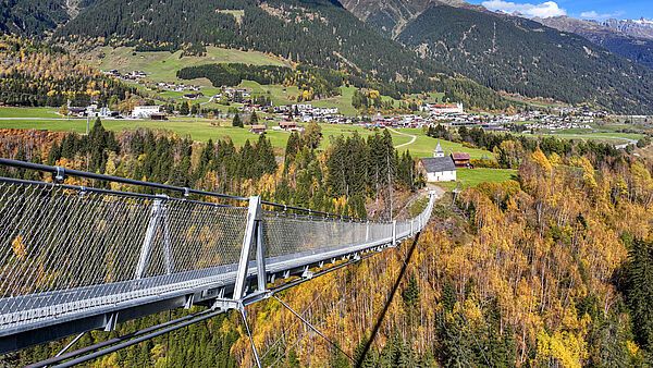 Passerelle suspendue « la pendenta », Disentis/Mustér
