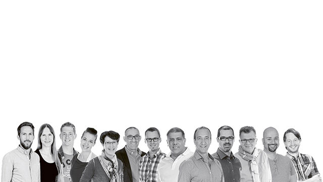 Das Team der GKP Fassadentechnik AG / 5. von rechts, Remo Kunz
