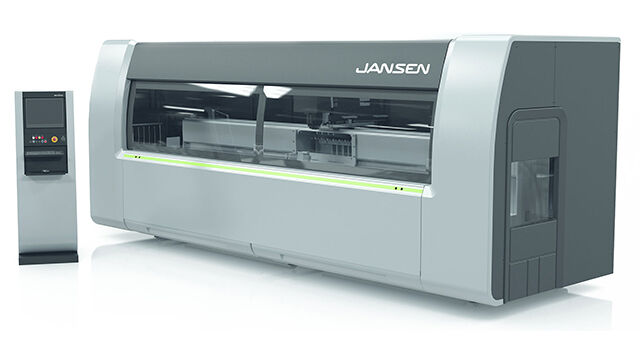 Die Schüco AF 310 Die ist die perfekte Maschine für Alu- und Stahlverarbeitungen. Dank ihrer Absaugung können auch Brandschutzprofile in Rekordzeiten bearbeitet werden

